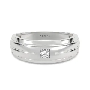 1-Stationed Round Diamond Band
