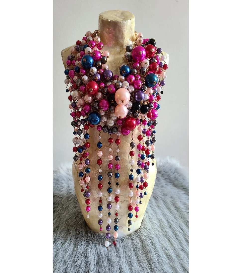 Anika statement  bib necklace