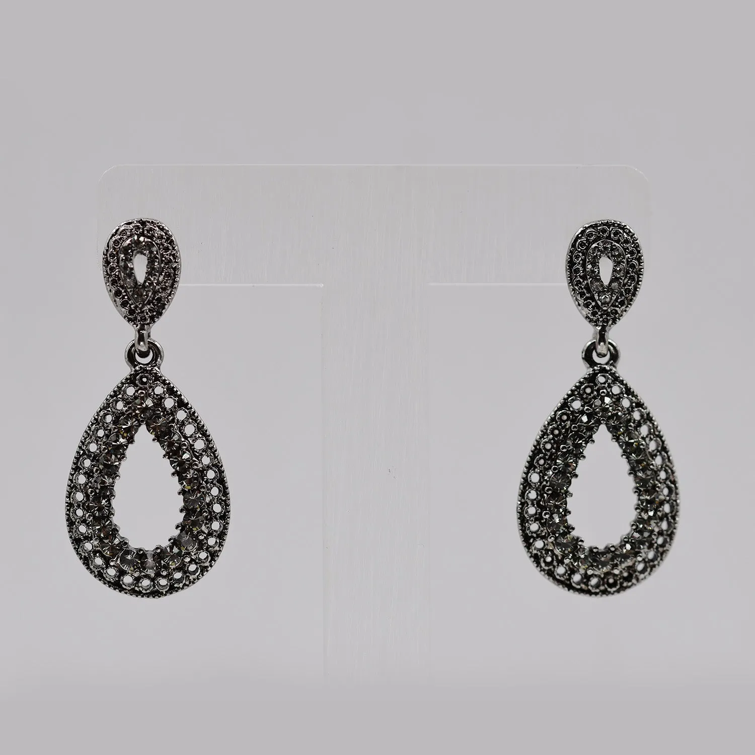 Antique style teardrop earrings