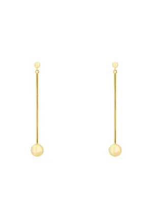 Artic Orb Lines Earrings Gold