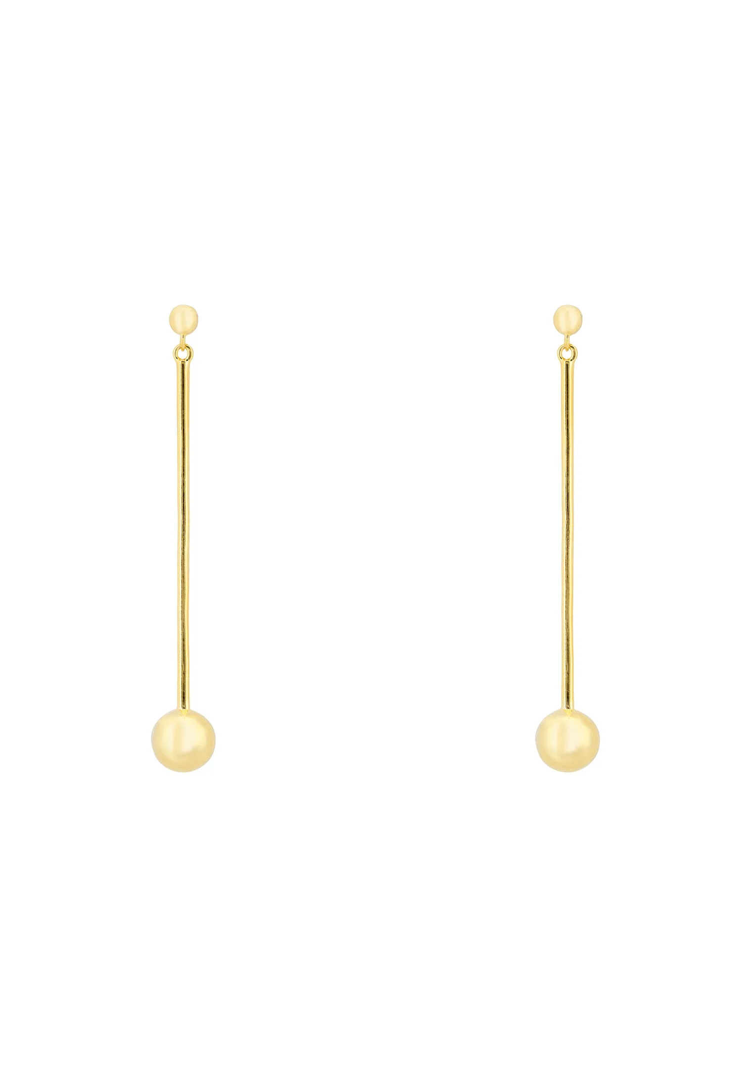 Artic Orb Lines Earrings Gold