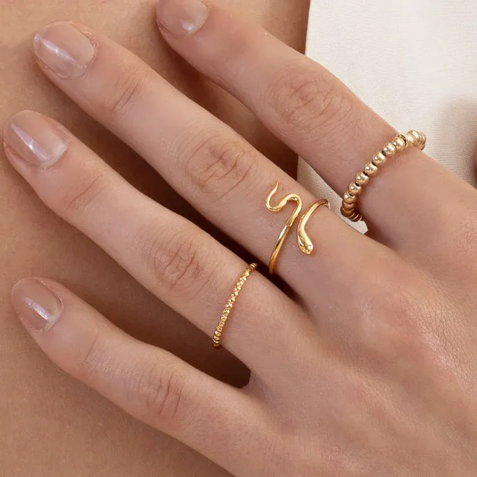 Bubble Ball Ring Gold