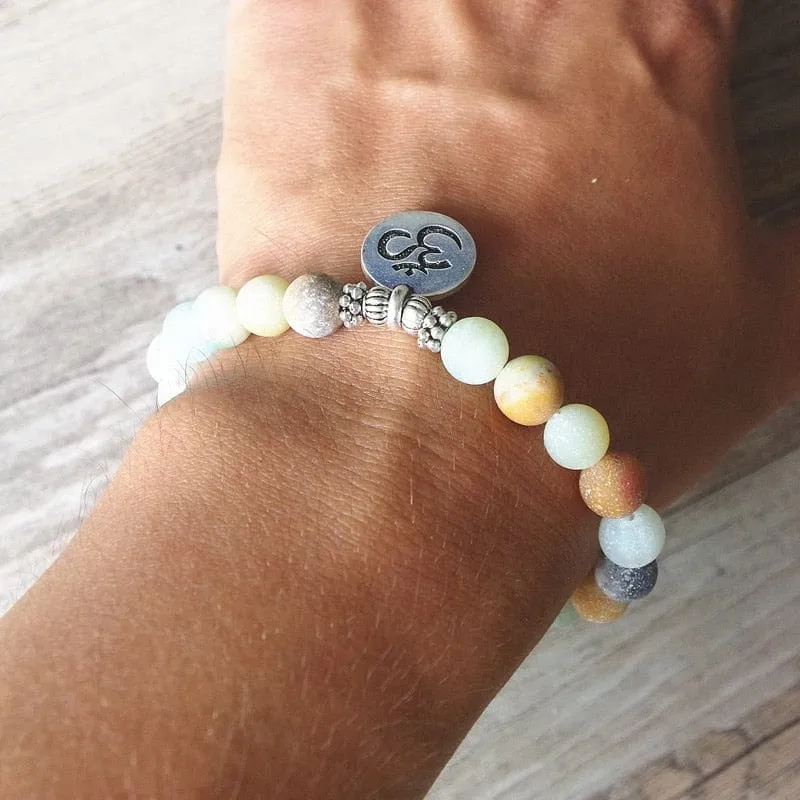 Calm & Soothe Stress Amazonite Bead Bracelet