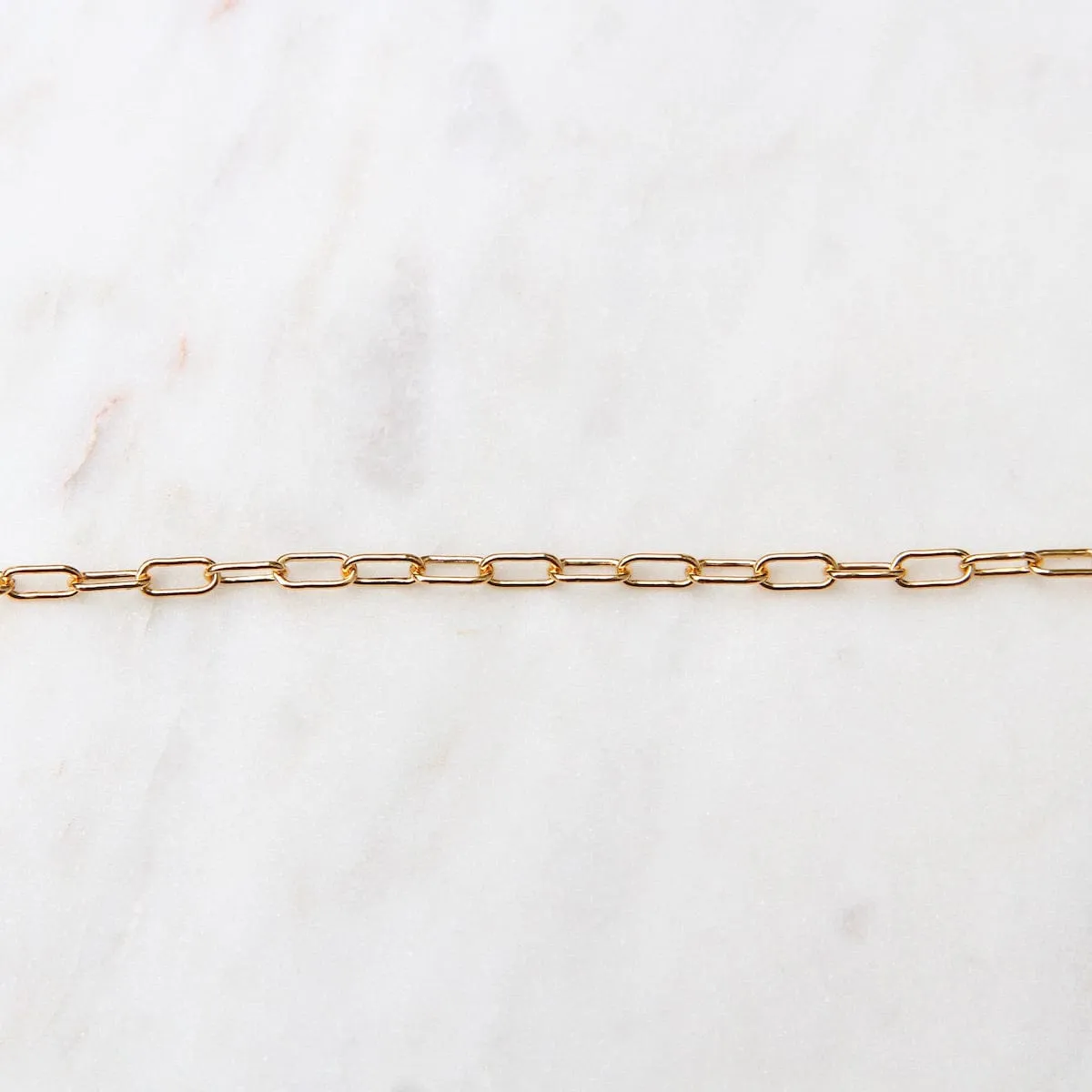 Delicate Gold Filled Round Drawn Cable Chain Bracelet
