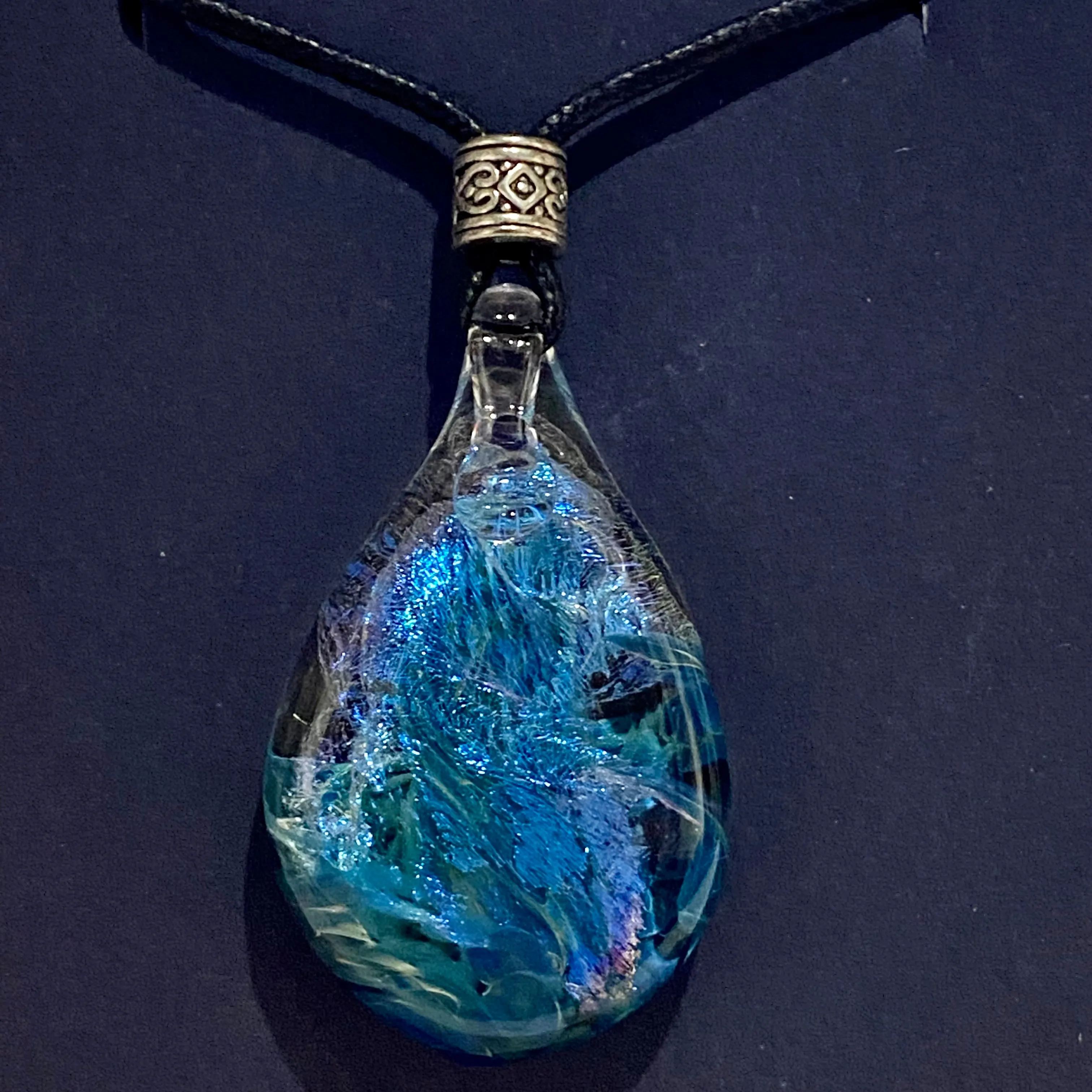 Dichroic Glass Pendants by Cornicopia Glass