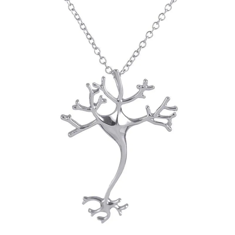 Dopamine Molecule Necklaces Chemical Formula Necklace Fashion Women Serotonin Structure Formula Pendant Graduation Gifts