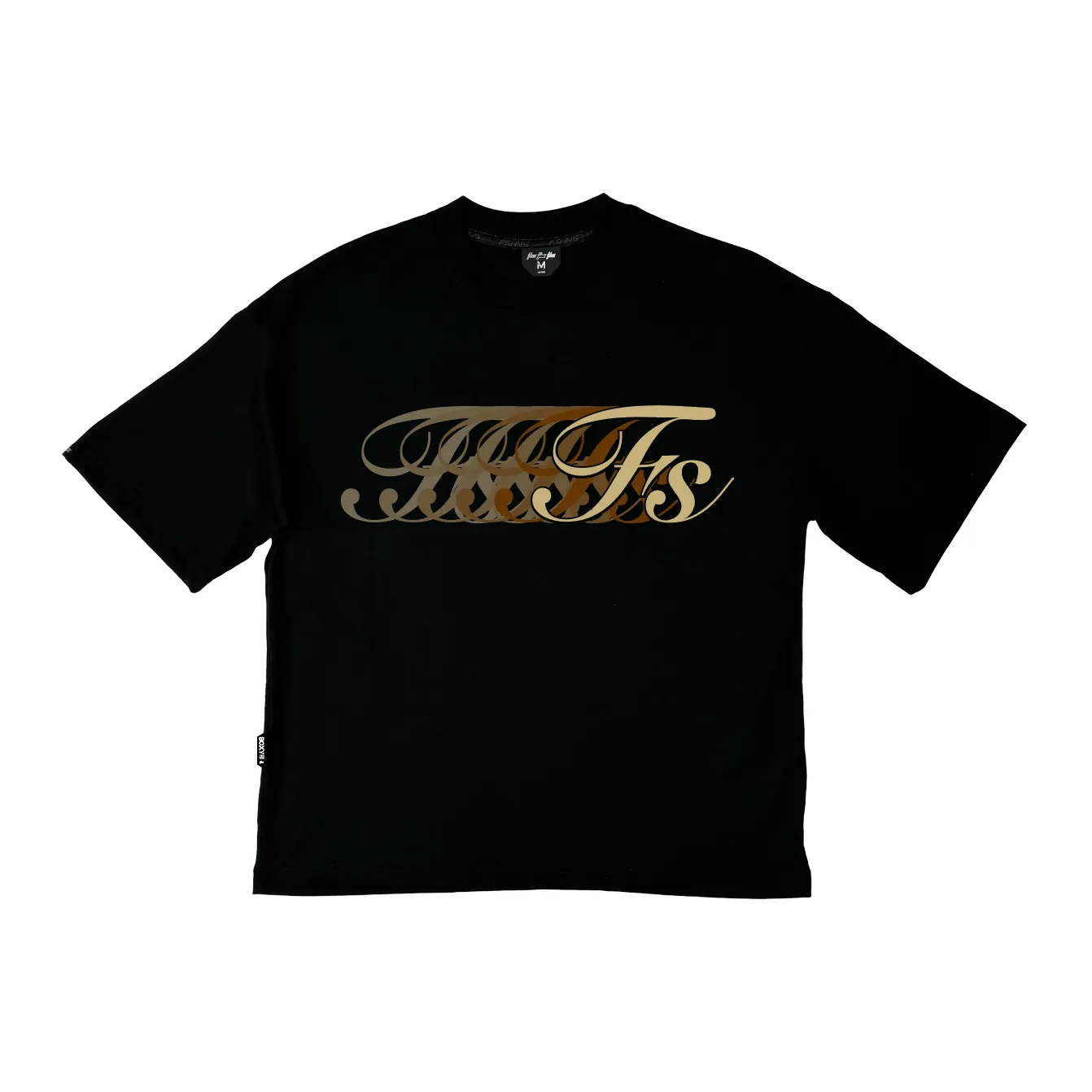 Infinity  Stella Boxy Tee | Black , Chocolate ,Gold  |  FSHNS