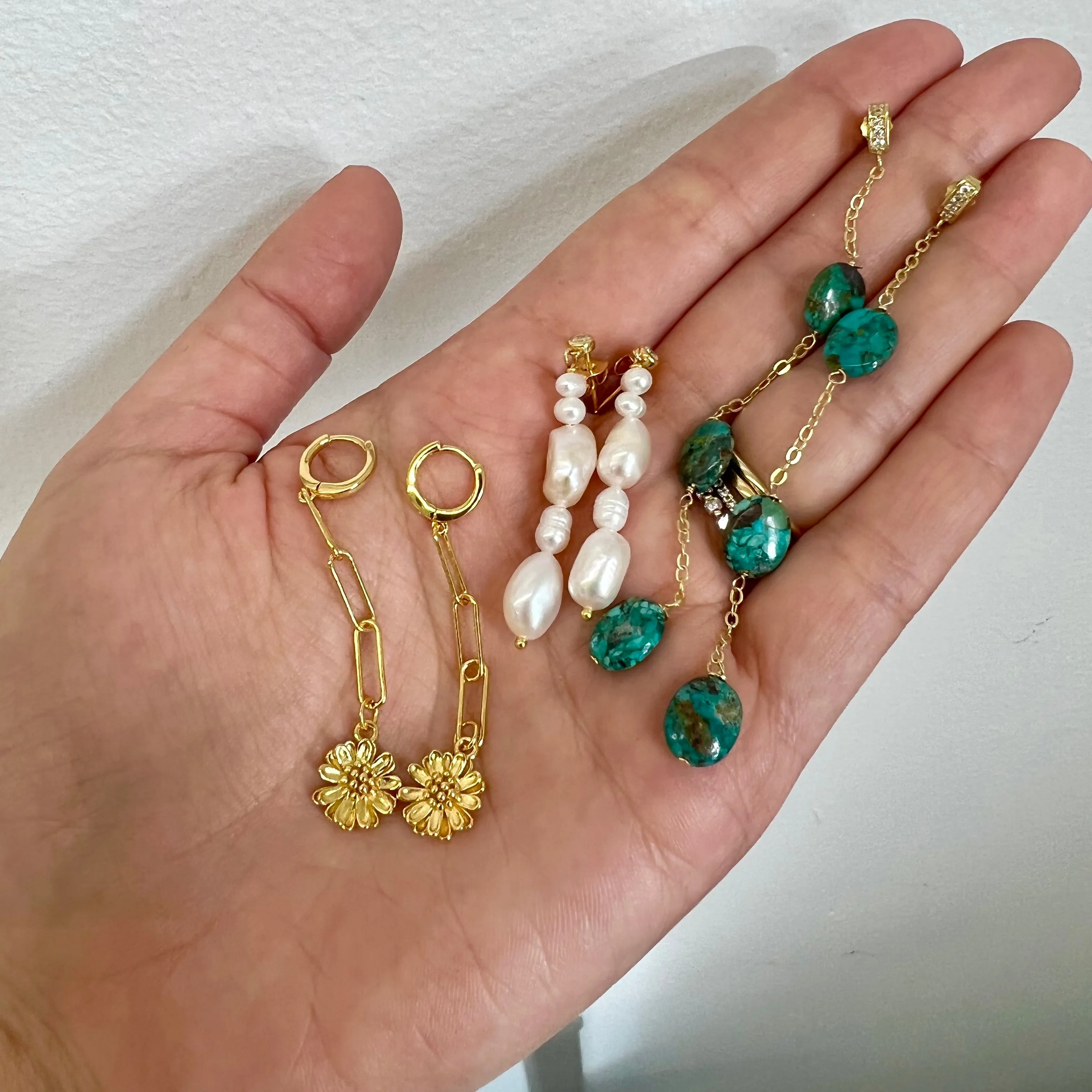 KATE PEARL EARRINGS GOLD
