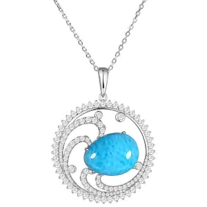 Larimar Ocean Peaks Pendant