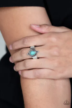 Paparazzi Mineral Minimalist Blue Ring