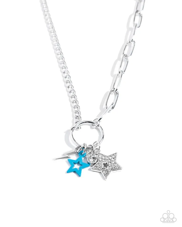 Paparazzi Necklace ~ Stellar Sighting - Blue