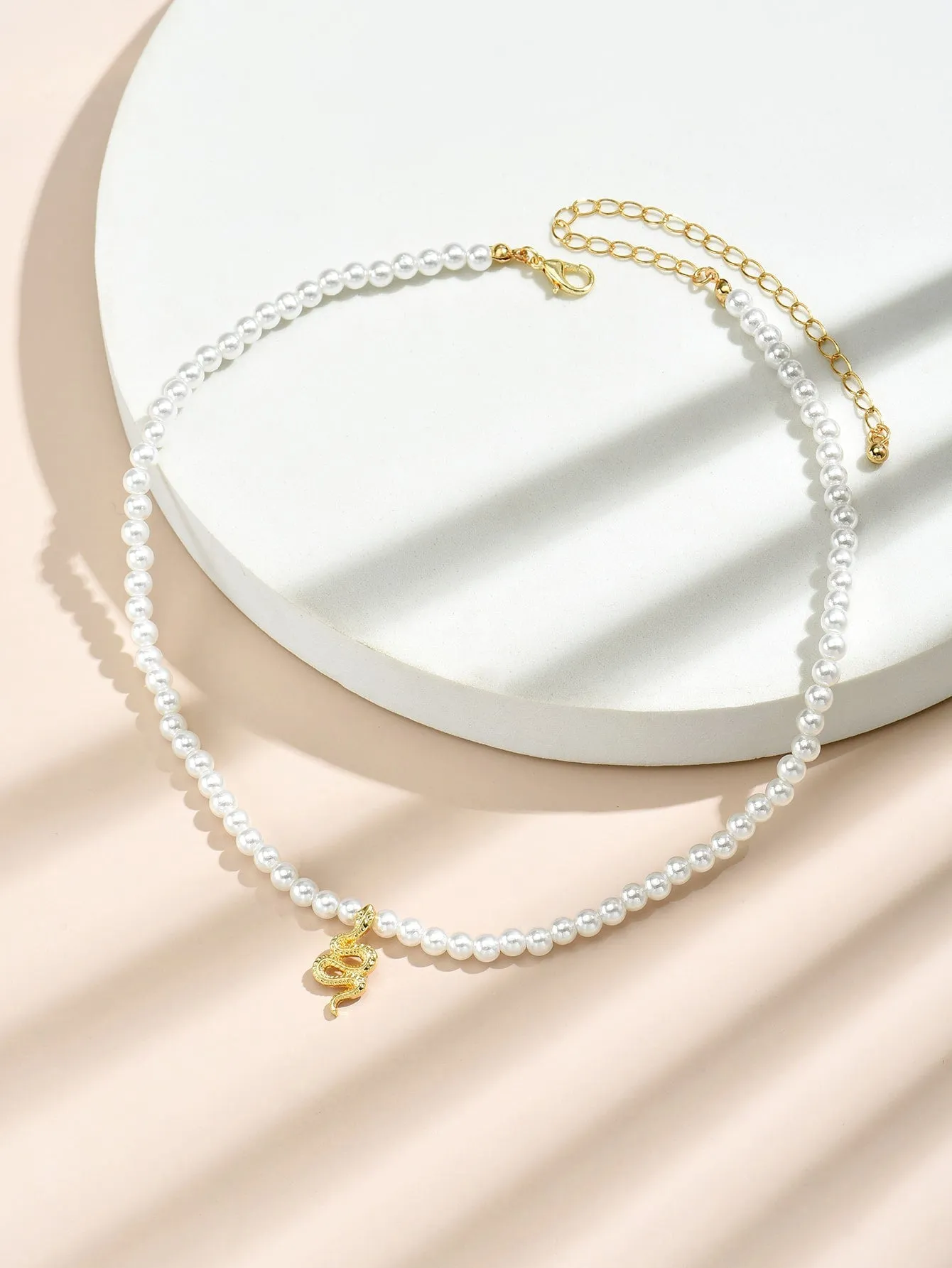 Snake Charm Beaded Choker for Women Girls Accessories Jewelry Gifts Gift for Her
