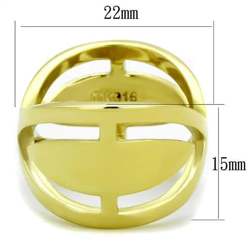 TK2157 IP Gold(Ion Plating) Stainless Steel Ring