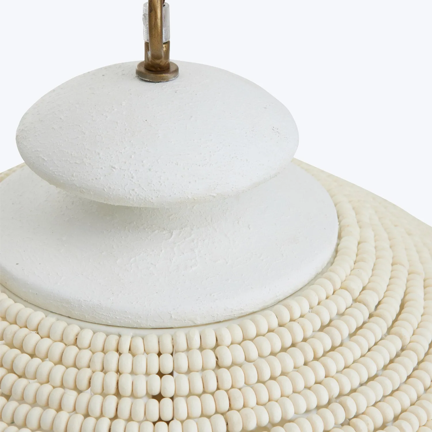 White Beaded Chandelier