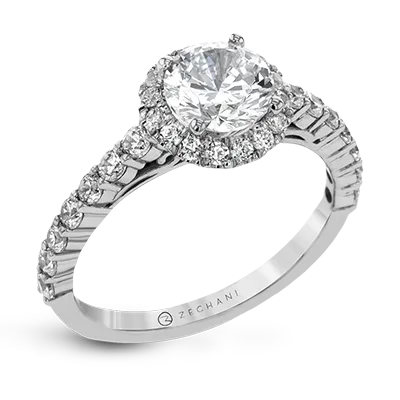 ZR25PRER Wedding Set in 14k Gold with Diamonds